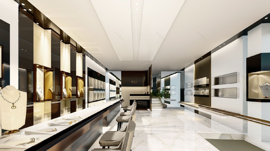 Wajid Jewellers 珠宝店室内设计丨巴基斯坦丨mimAR 团队-8