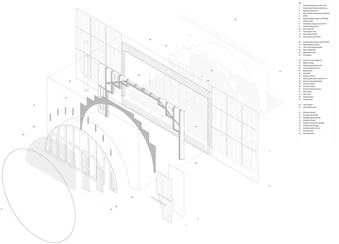 英国 MK 画廊新馆 | 不锈钢表皮与圆形大窗的融合-8
