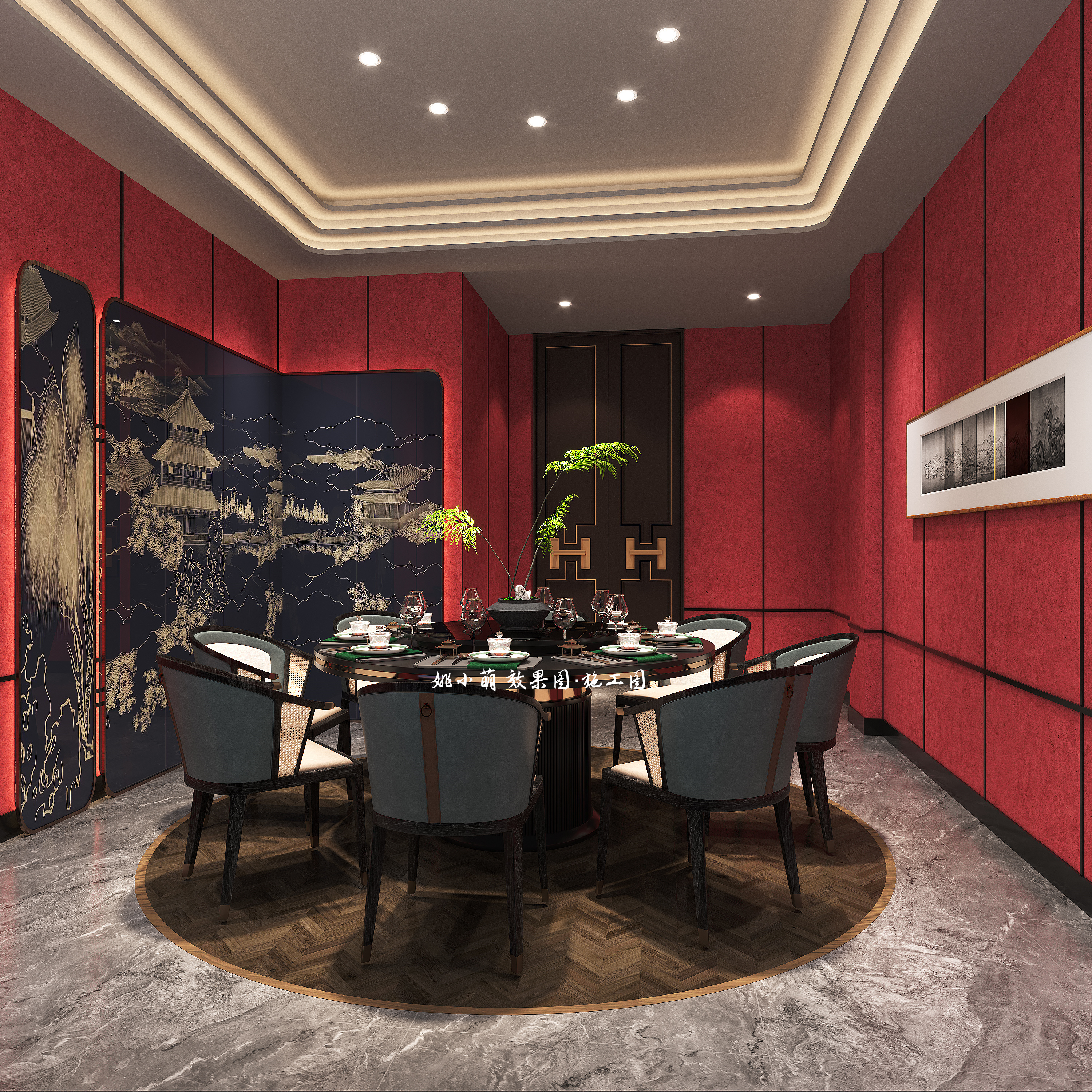 海鲜餐厅设计 | 轻奢雅致，浪漫烟火！-6