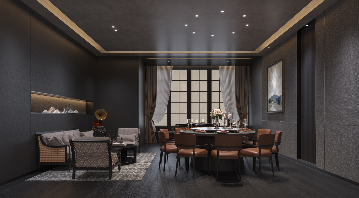 私人会所 东方极简韵味碰撞丨中国南京丨璞云空间设计-16