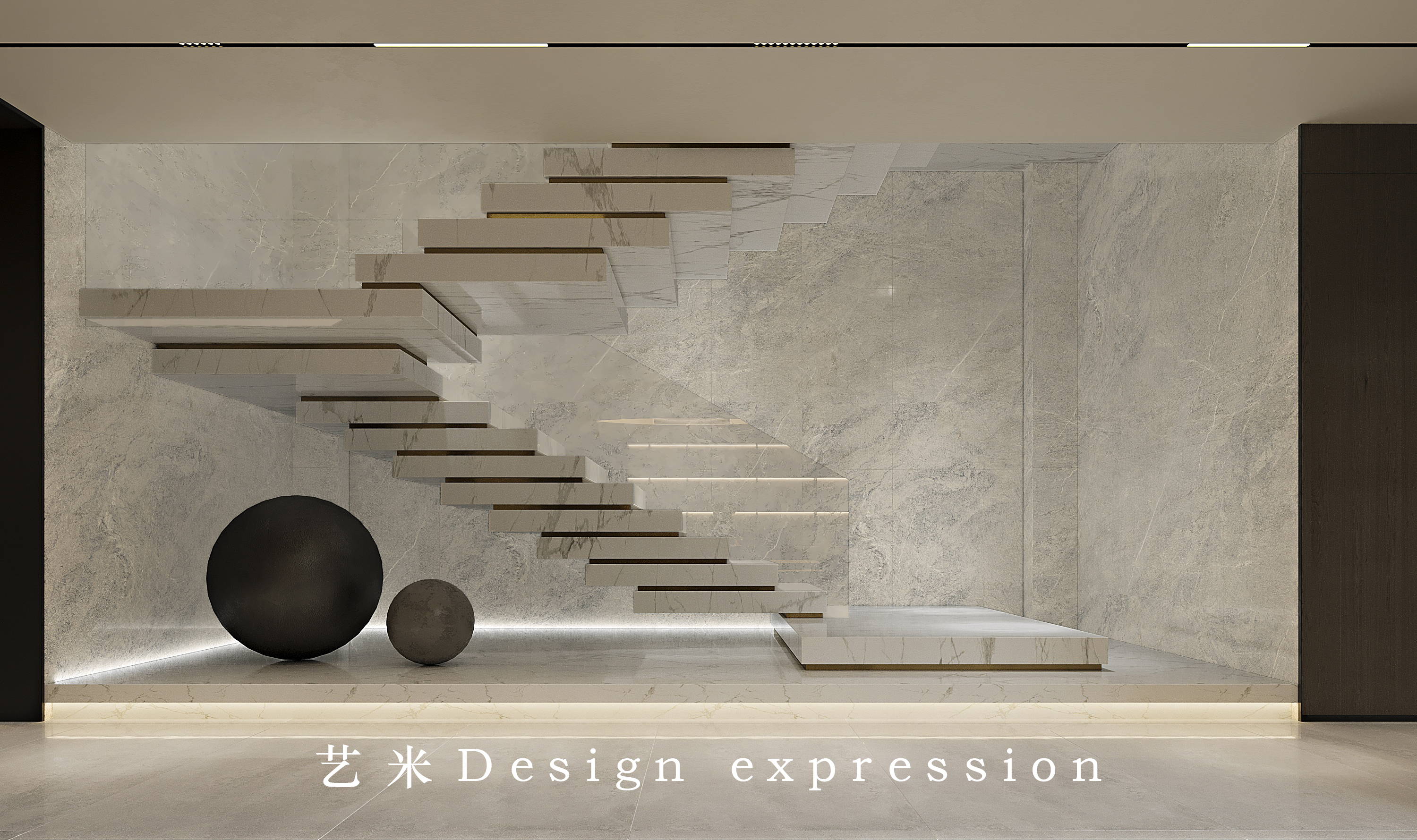 现代简约别墅-艺米效果图-1