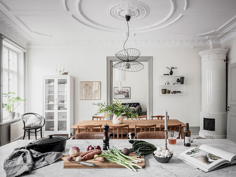 惊艳的斯堪的纳维亚公寓 | 经典与时尚的完美结合-16