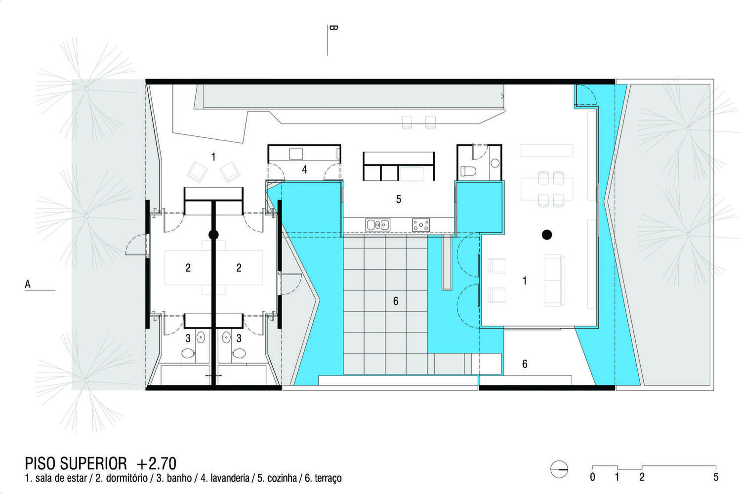 巴西奥兰蒂亚住宅 · 共生设计展现居住与工作空间-51