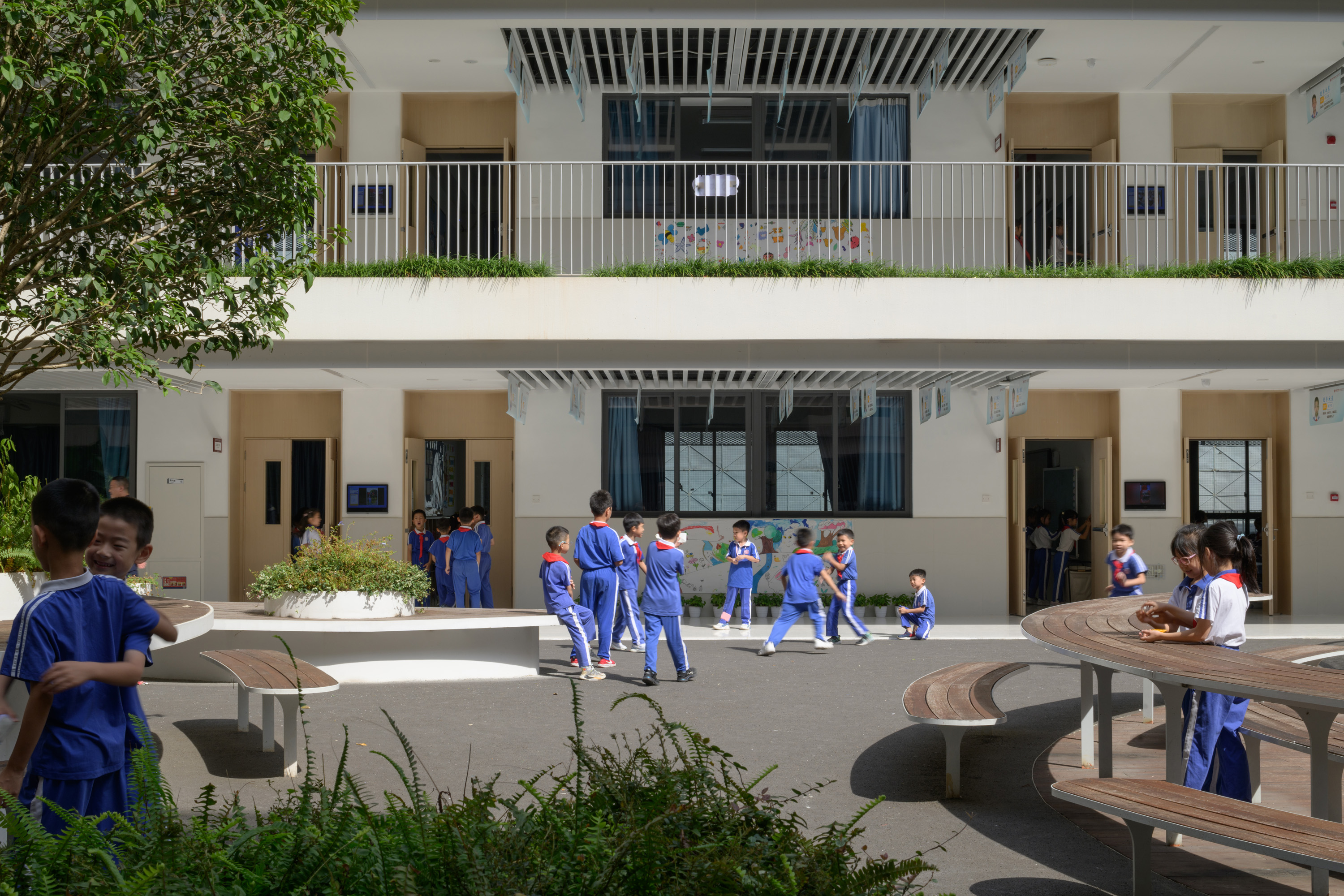 红岭教育集团 华富实验学校丨中国深圳丨大小景观,深圳市建筑设计研究总院有限公司,广州天泓-82