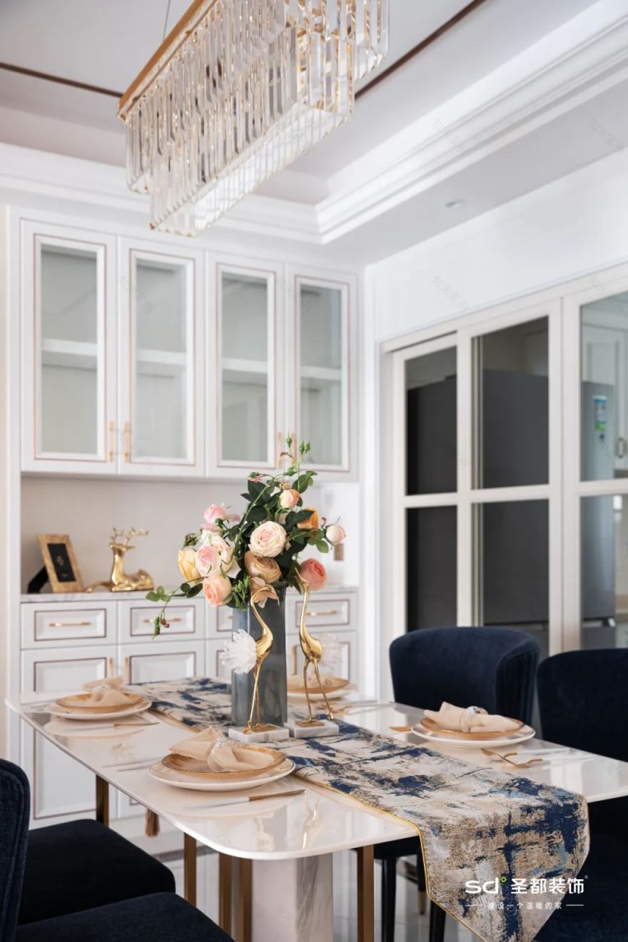 210㎡美式轻奢婚房,父母审美逆袭,犹如艺术馆-38