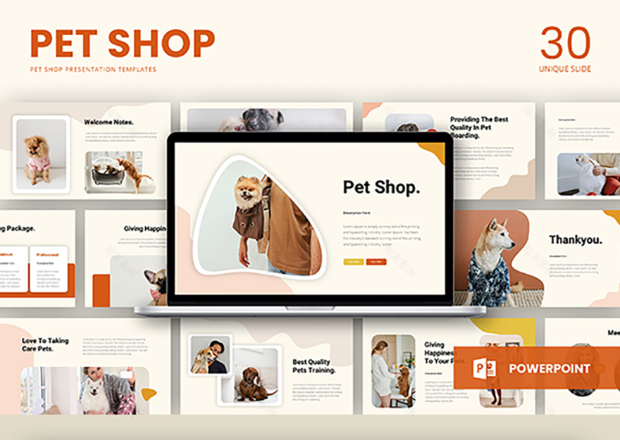 宠物店展示模板-2