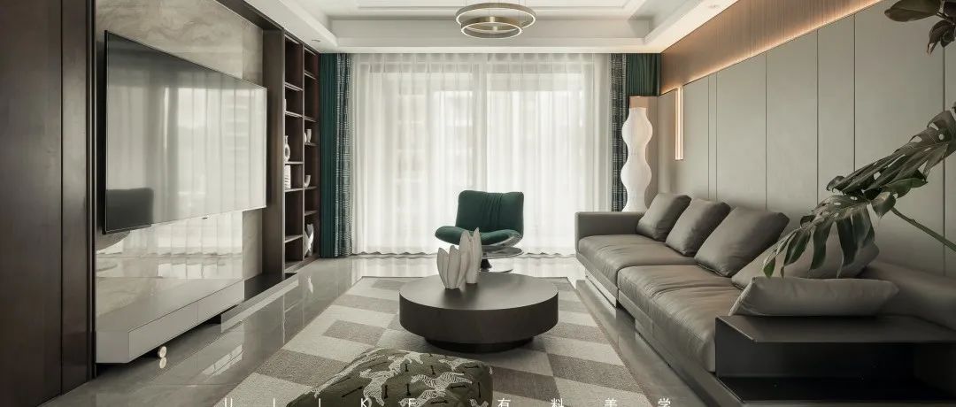 现代温馨家居,圆弧与暖色的完美融合丨YIM DESIGN-52