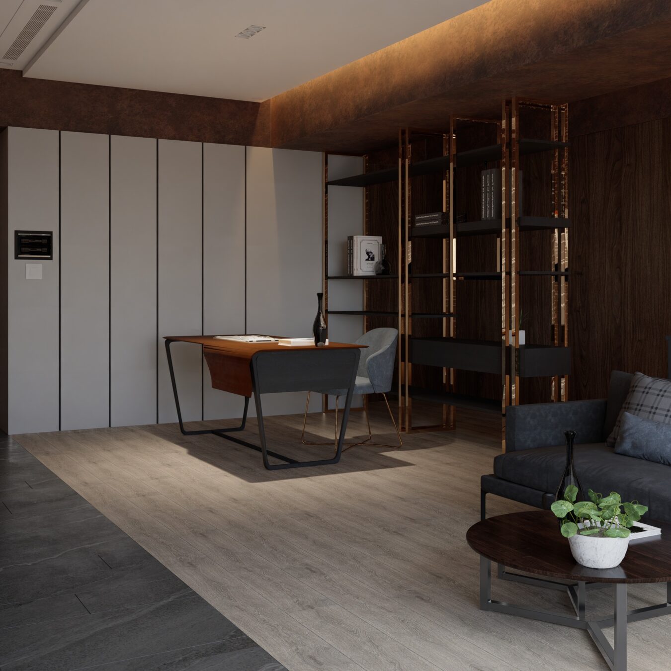 Sketchup客厅室内模型-5