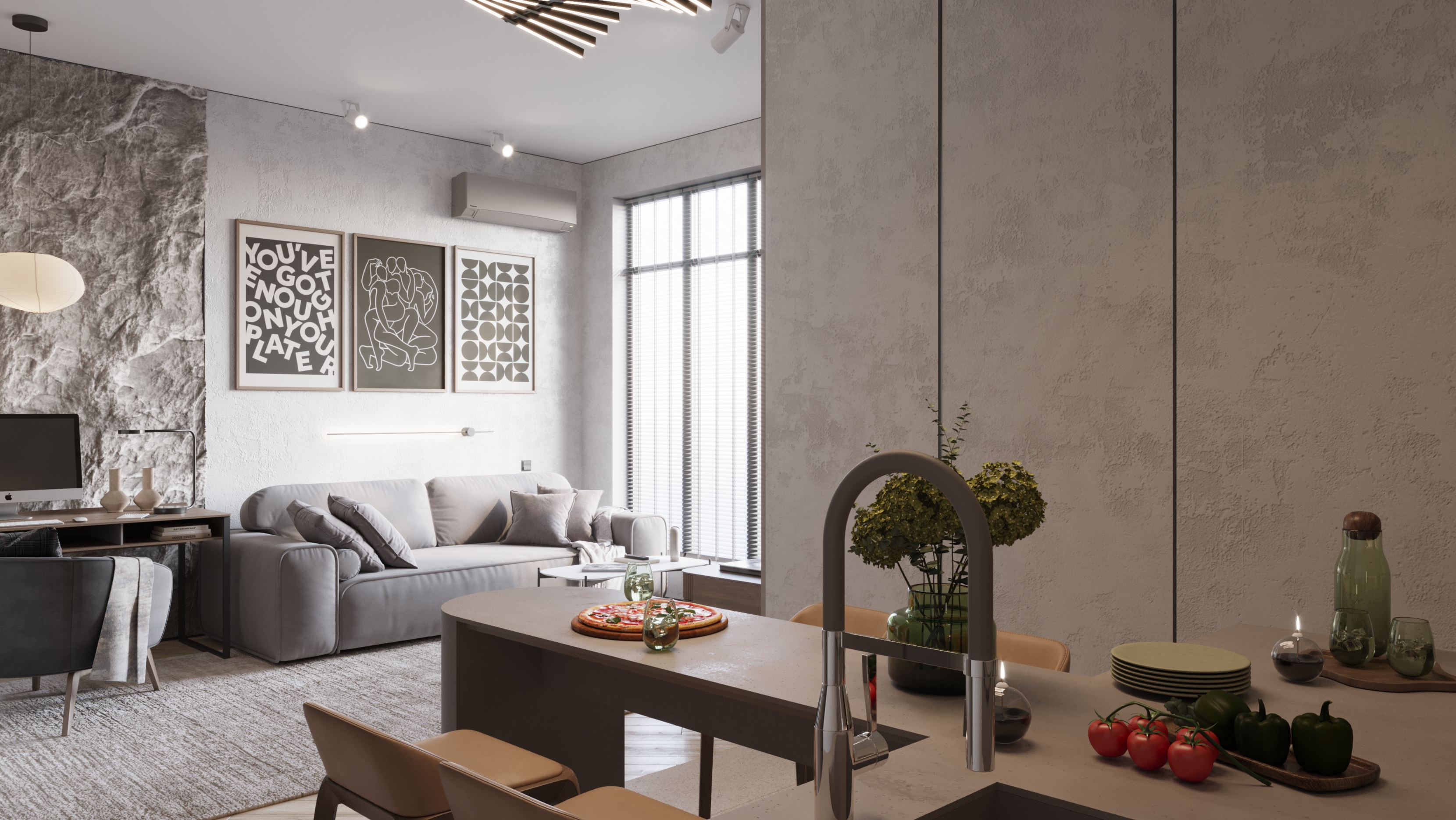 Проект квартири 65.00 м² ЖК River Stone-6