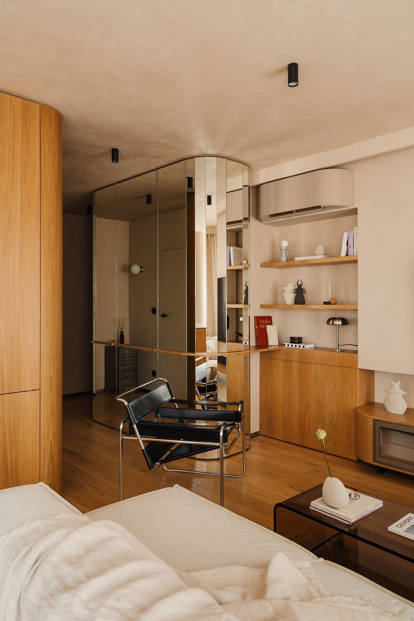 钢铁,玻璃与饰面板·克拉科夫波德戈日51平米现代组合住宅丨波兰克拉科夫丨Wojtyczka Pracownia Projektowa-51