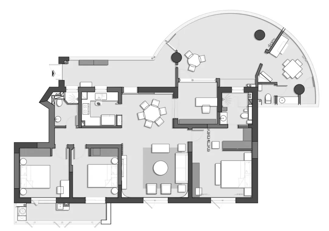 国博新城禅意之家 | 原木留白,三代同堂的宁静空间-18