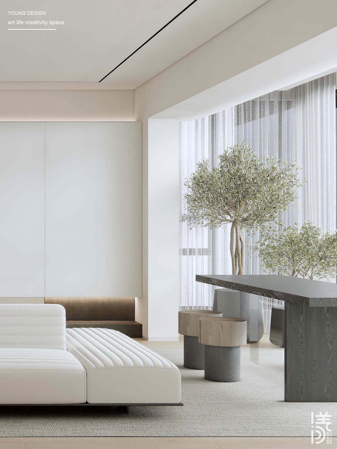 现代极简的多口之家丨深圳漾空间设计有限公司-3