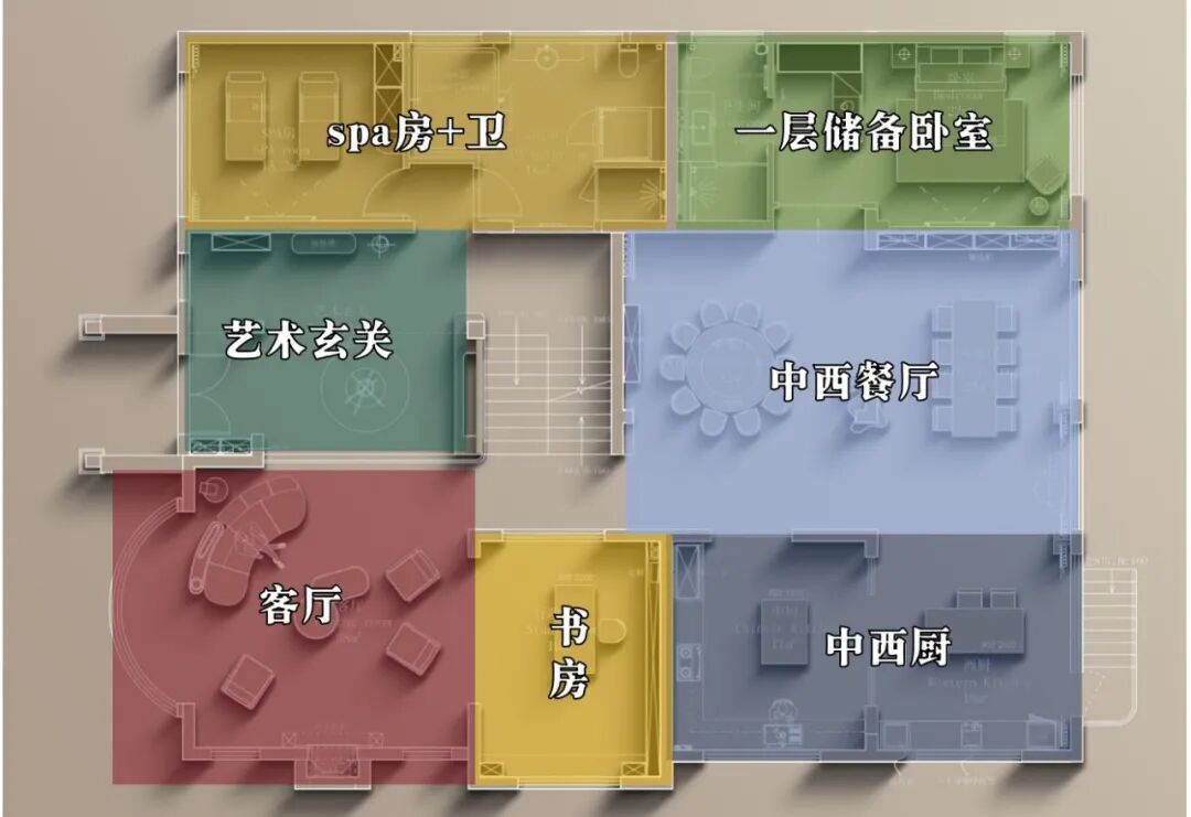 老房改造：设计师爆改750㎡杭州独栋别墅，让客户享受天伦之乐-72