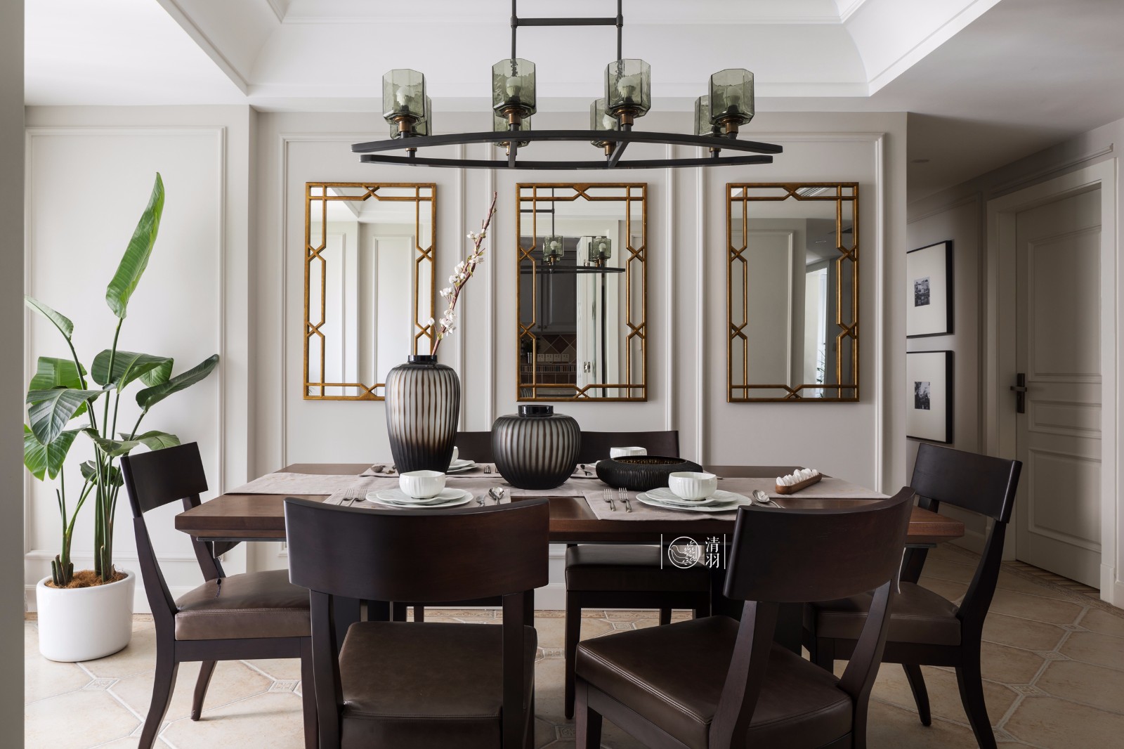 平层丨暗香疏影·成都177㎡美式住宅  清羽设计-19