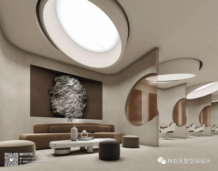 剪艺人生美发沙龙&FEEL 国际高科抗衰设计丨中国北京丨林启天智(北京)建筑工程设计有限责任公司-1