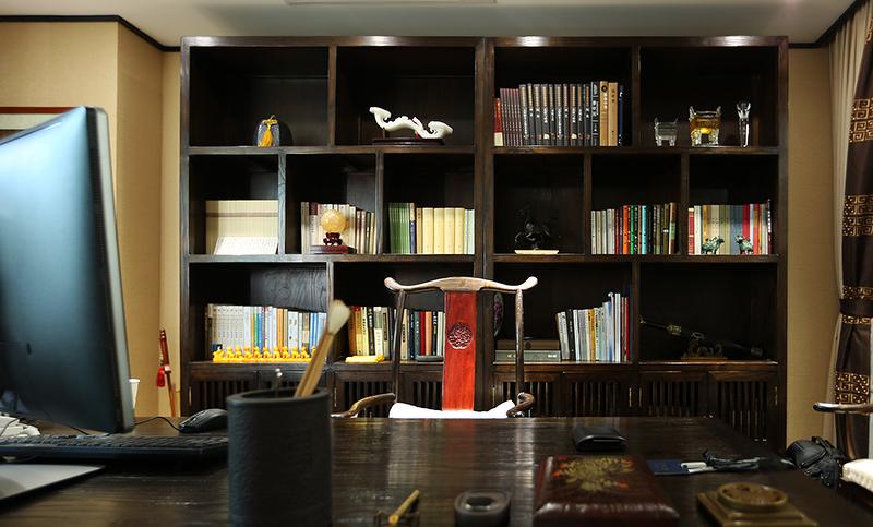 鼎益丰集团“知崇文化”办公室新中式设计-11