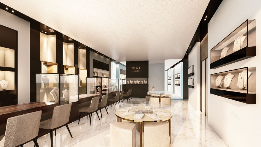 Wajid Jewellers 珠宝店室内设计丨巴基斯坦丨mimAR 团队-13