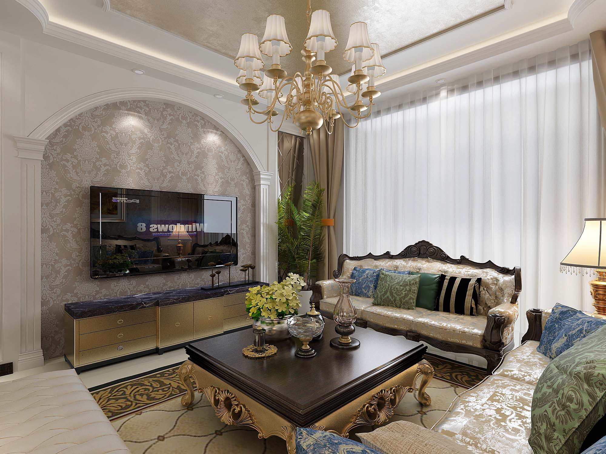 张店君临天下130平方欧式-5