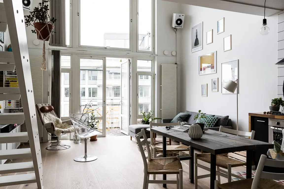 私密空间设计，59 平米公寓的优雅解决方案-2