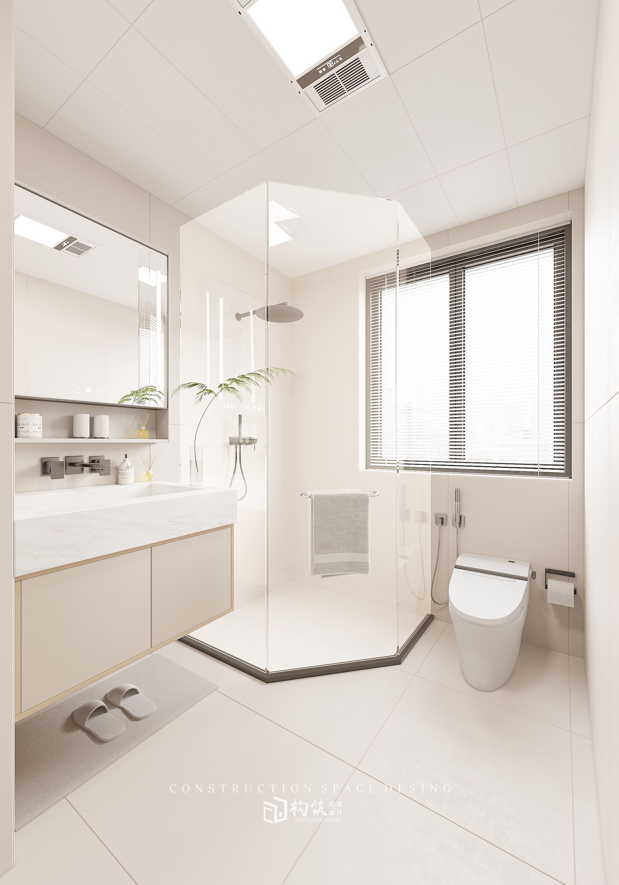 东方帝景奶油风室内设计-33