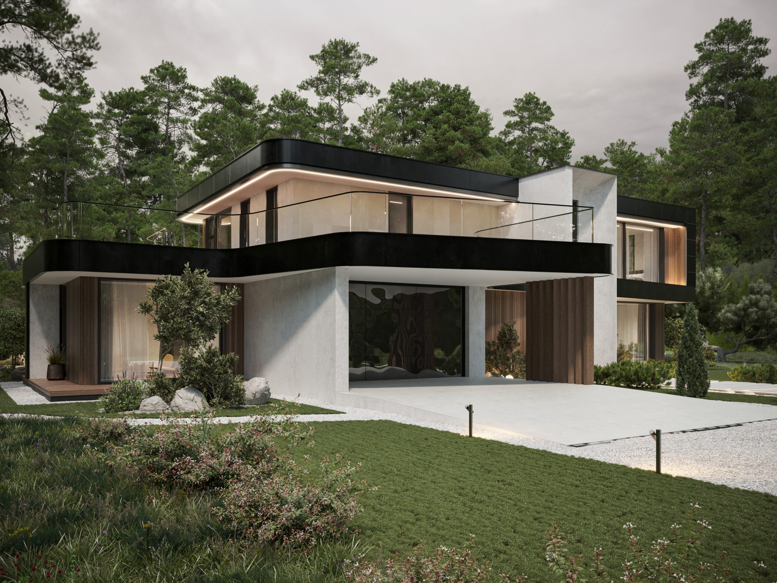 КП Истринский лес 500м²别墅项目丨ARXY工作室-19