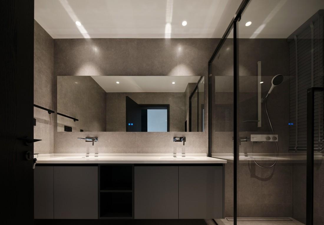 高级灰湖景房室内设计-43