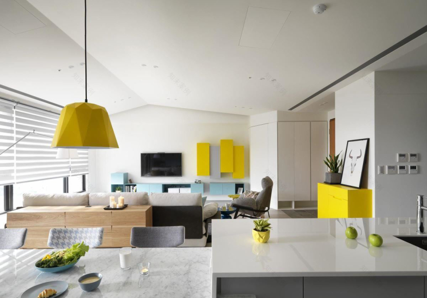 205㎡北欧风住宅 方构制作空间设计-12