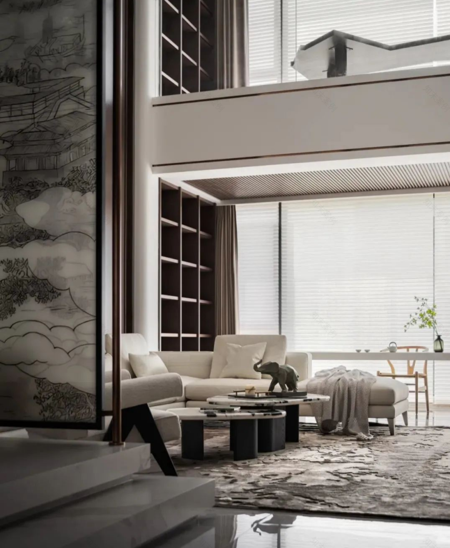 新中式湖居别墅丨中国武汉丨武汉得间设计-23