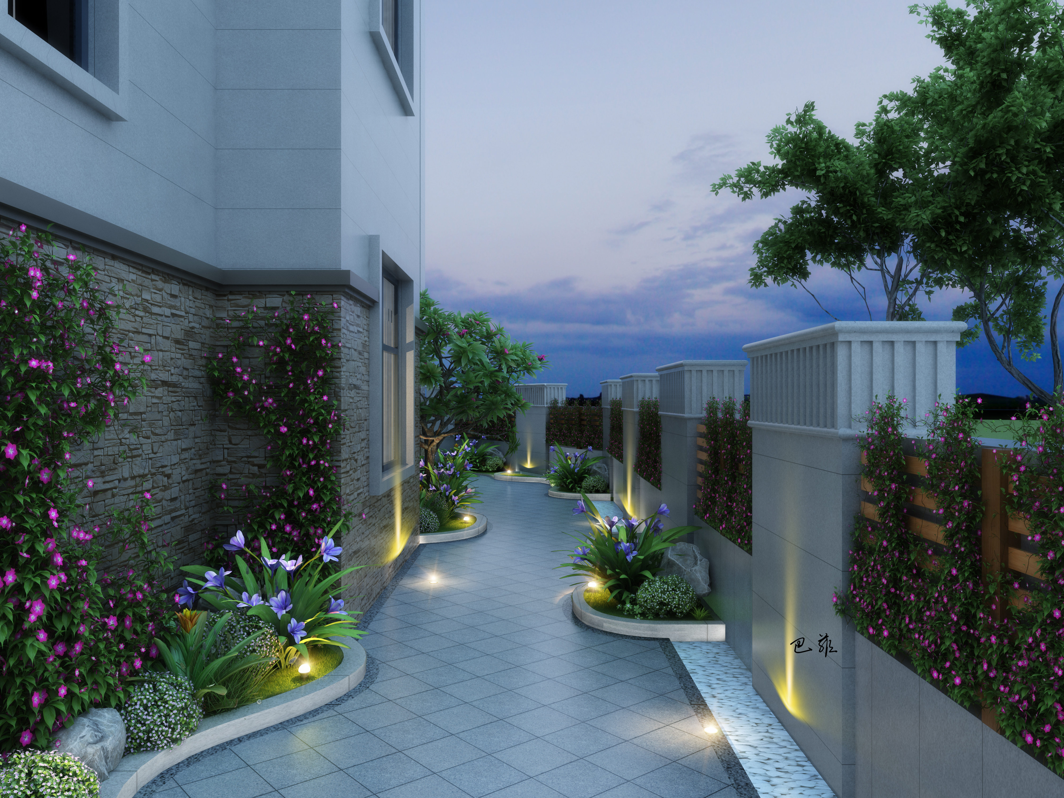 庭院古建别墅设计-7