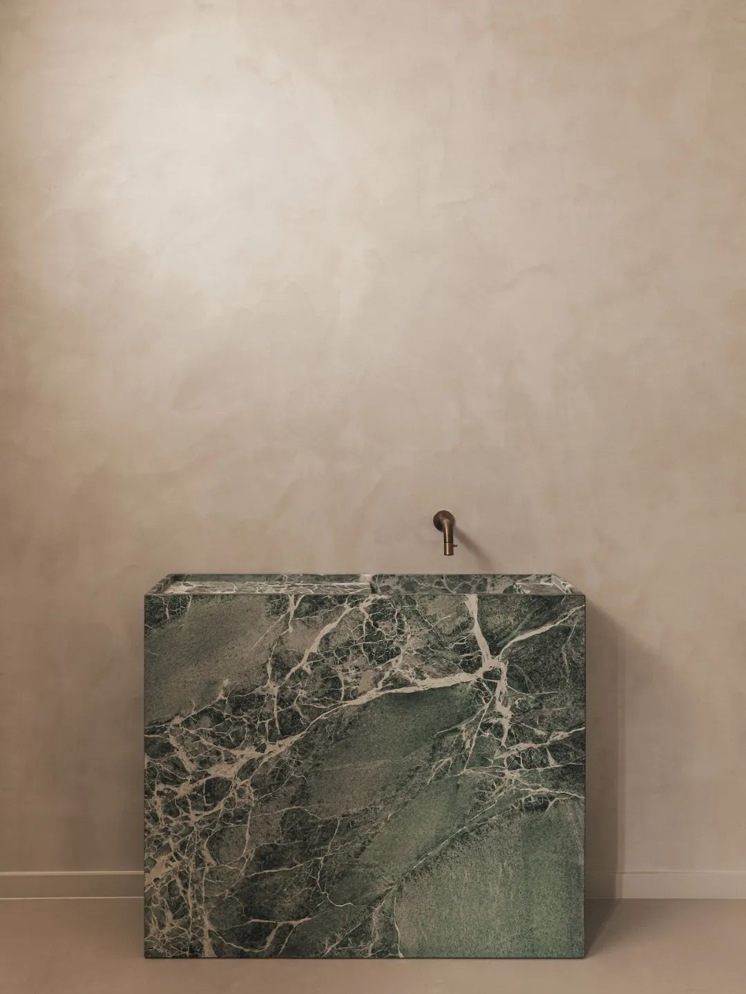 绿色 Verde Alpi 大理石的温暖之家丨比利时丨比利时设计师 Laura Calleeuw-25