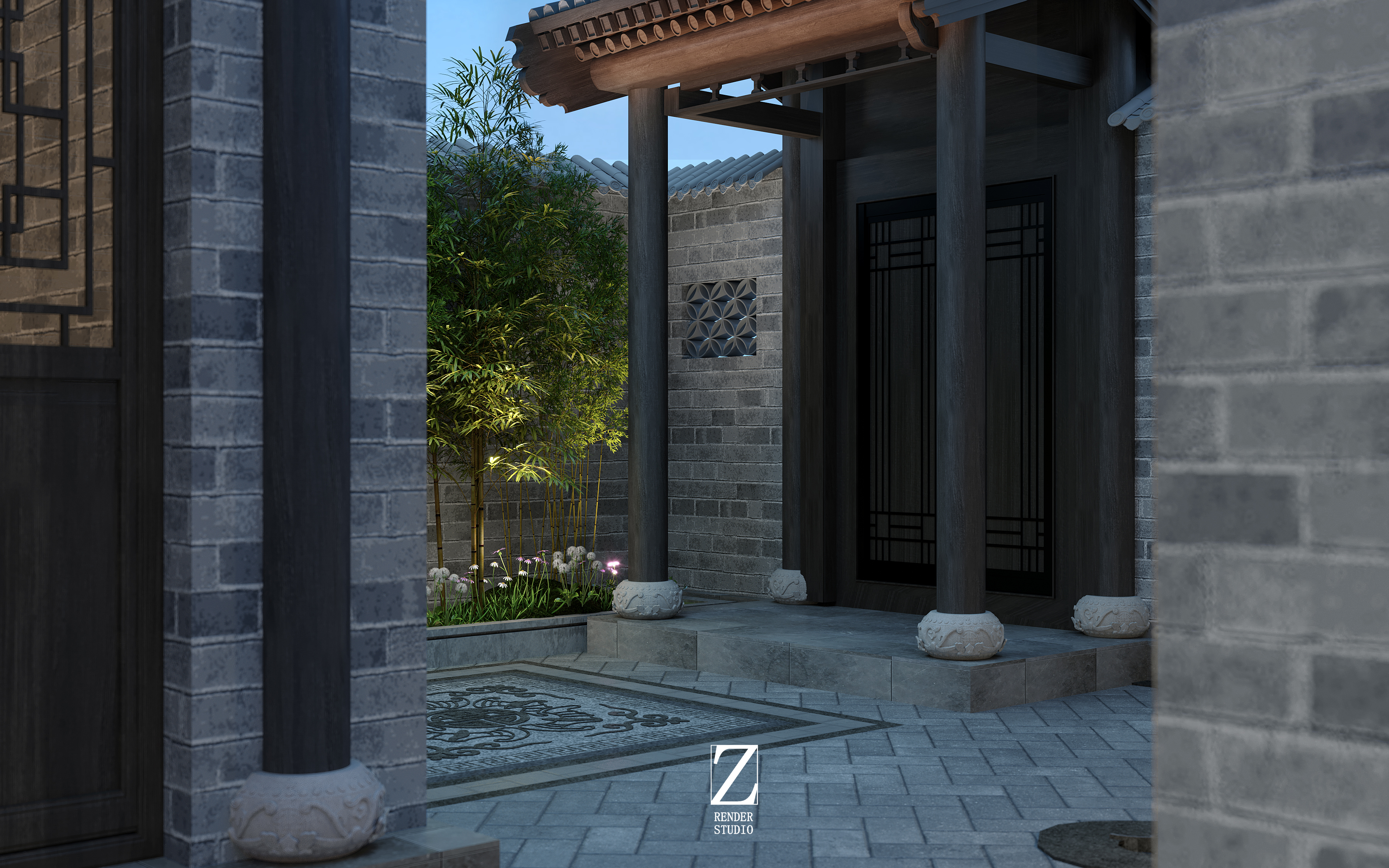 四合院住宅设计表现一-13