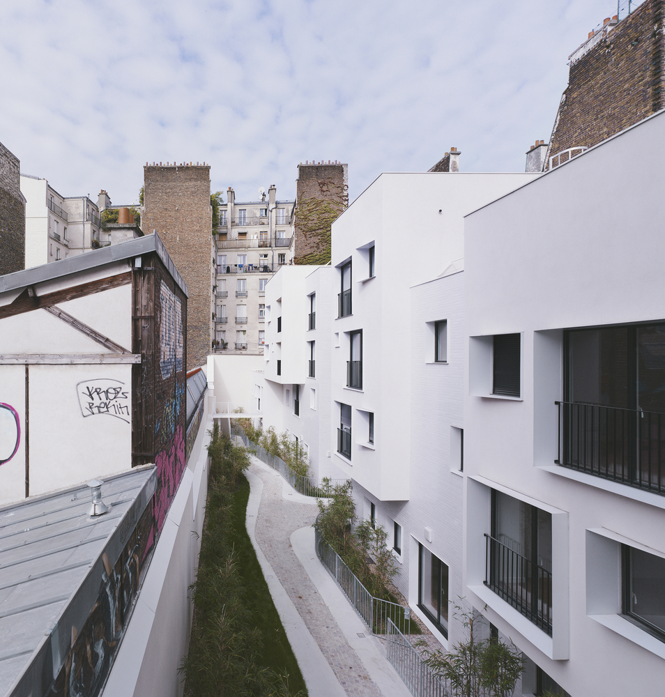 巴黎贝尔维尔区 33 套新旧住房的统一设计-22