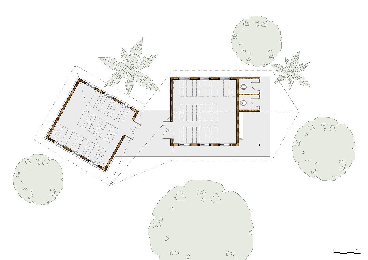 北越山区里的多元文化学校 · Đao 学校环保设计-12