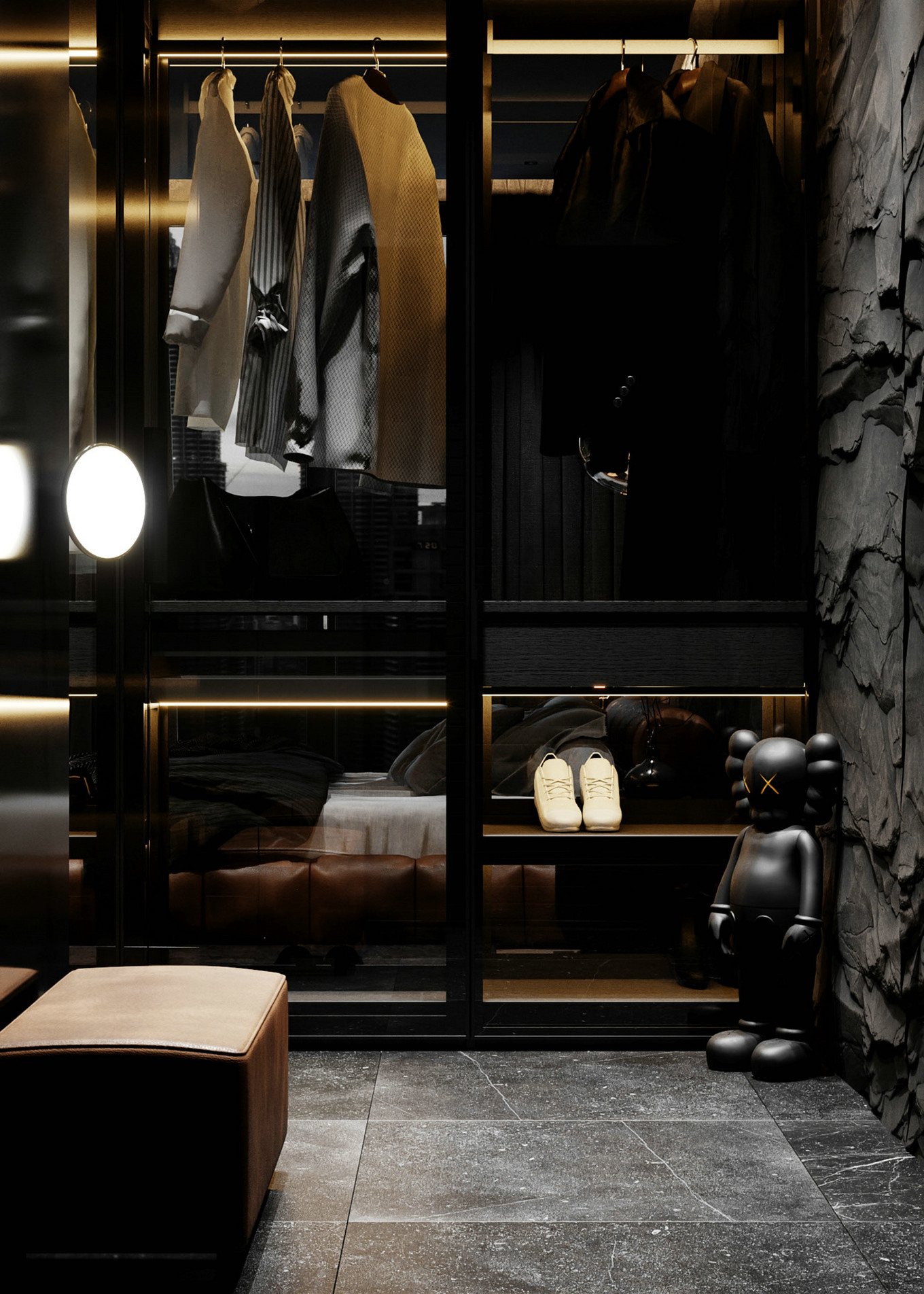 高级黑的质感美，单色系遇上光源质感美！-5