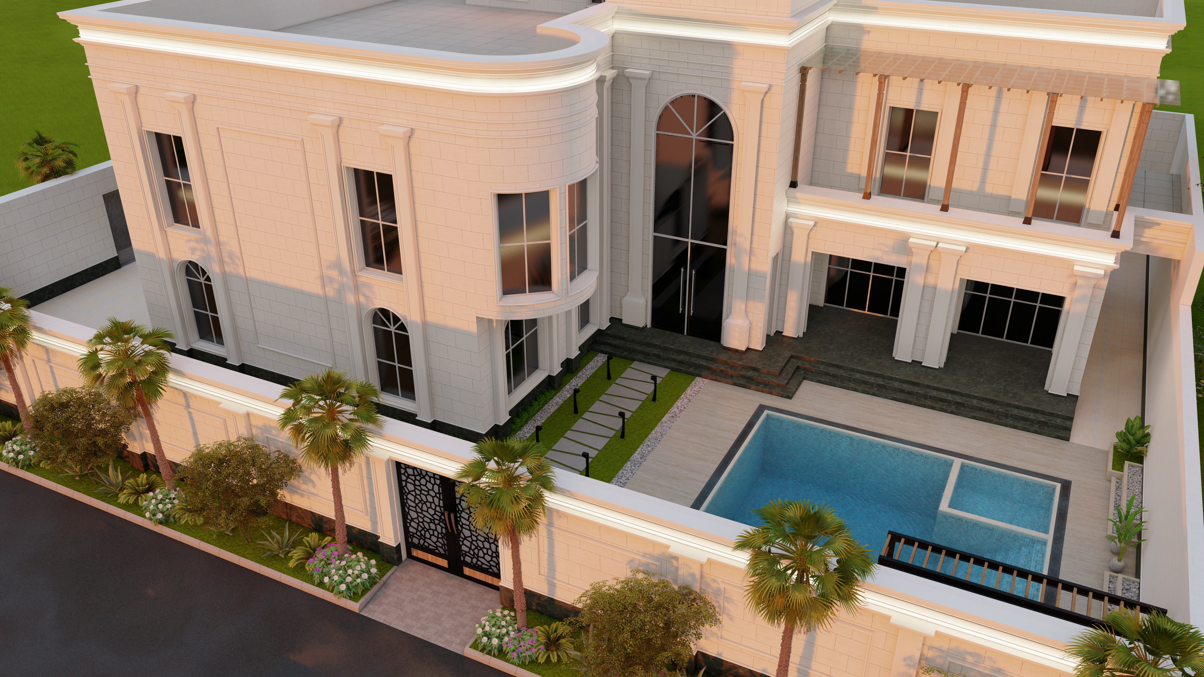 重新设计别墅立面-21