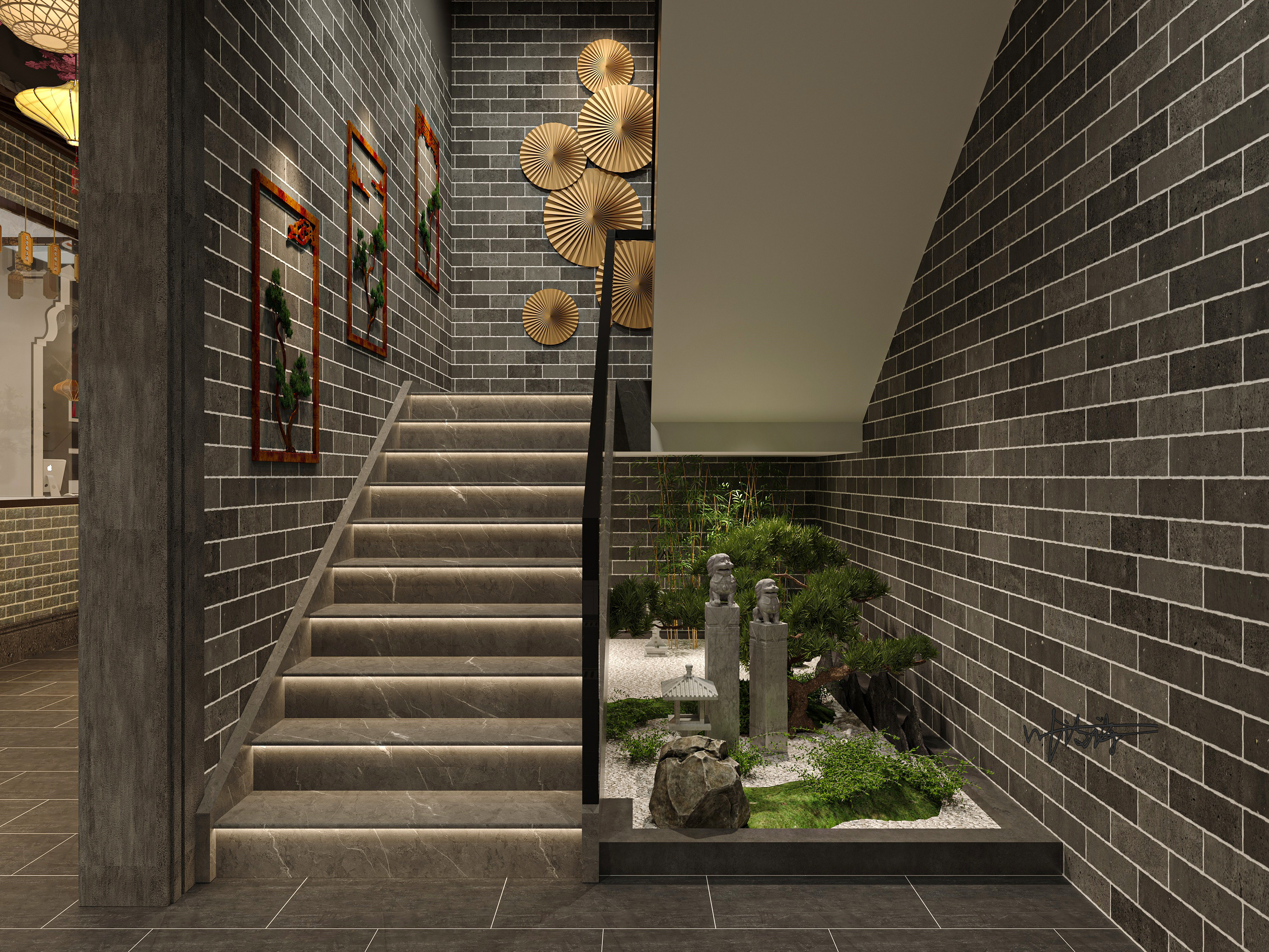 中餐厅设计|徽派建筑古风餐厅-2