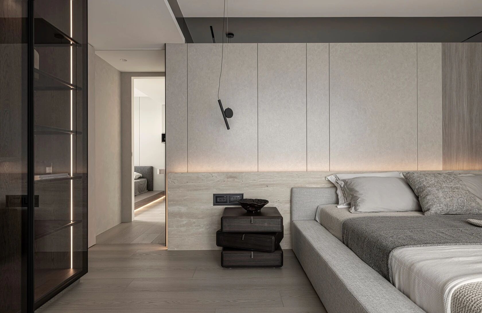 以大地色系与极简语言,构筑155平弹性功能丨中国台中丨新橙设计-12