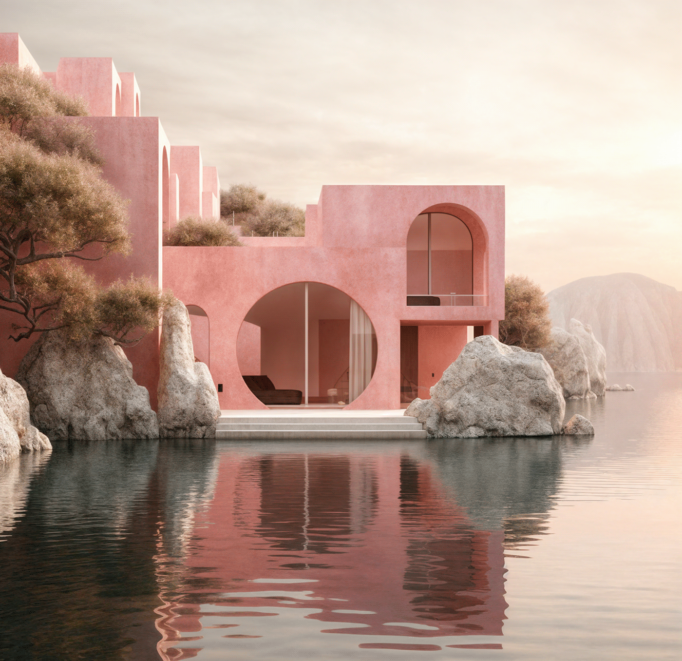 野兽派水上别墅丨意大利丨Cristina La Porta Studio-0