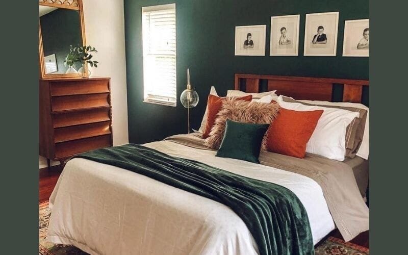 20 Best Two Colour Combination For Bedroom Walls-10