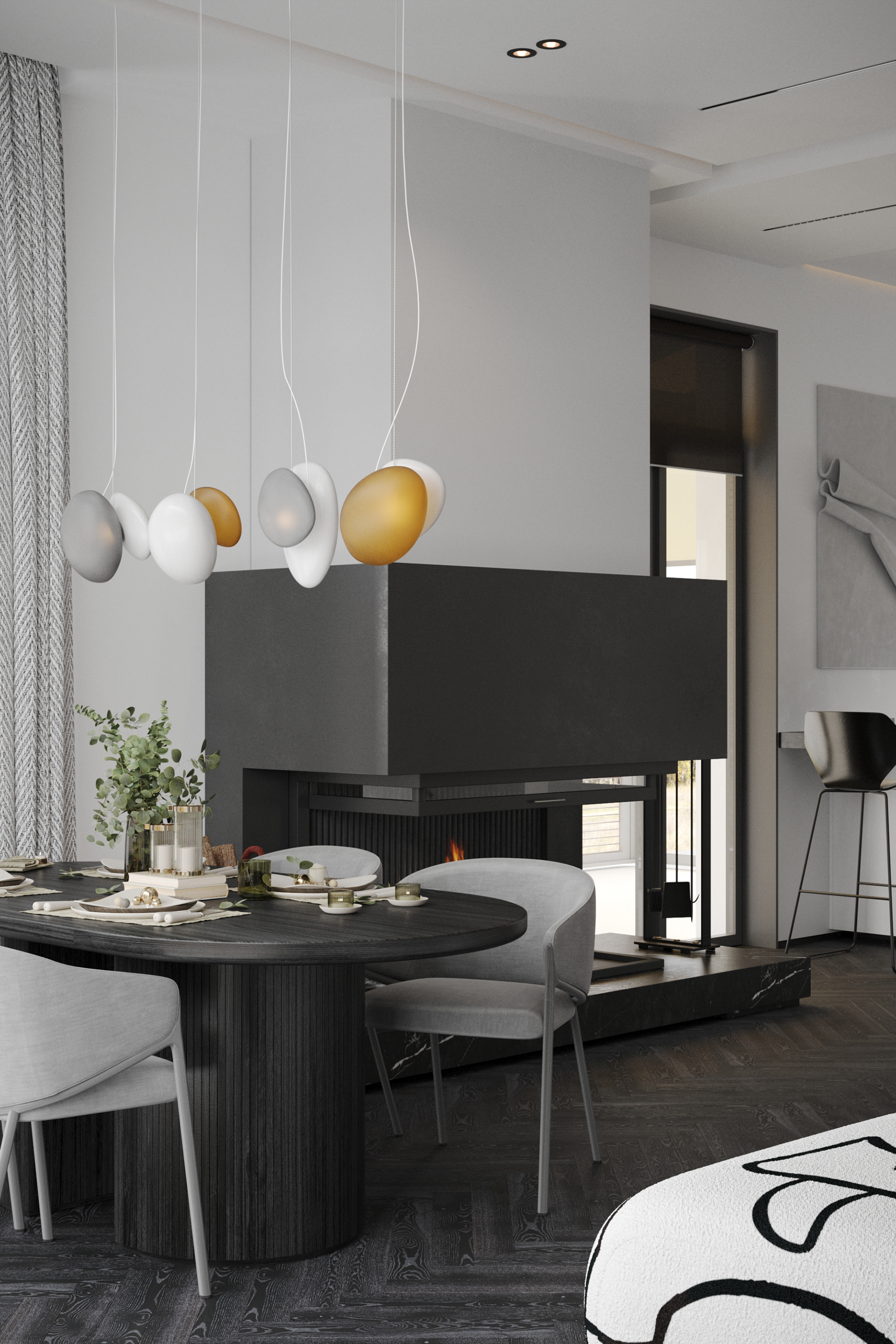 Barvikha Hills住宅室内设计丨俄罗斯莫斯科丨Sergei Grintsov-25