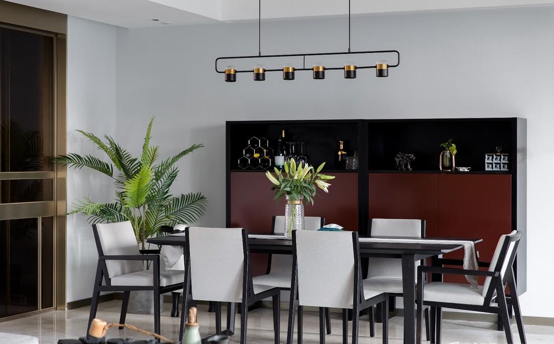 广州时代外滩 268㎡精装房软装改造 | 简约与艺术的完美融合-10