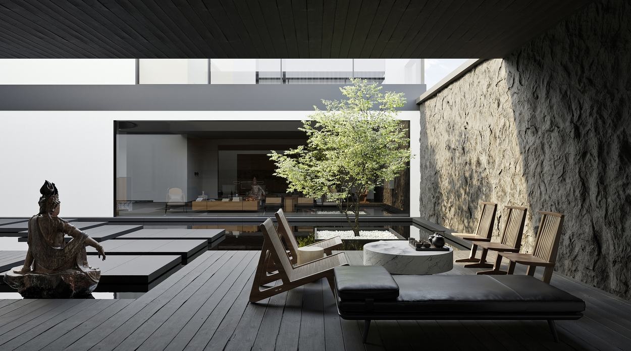 忆江南·中式别墅丨ZHBB 效果表现-9