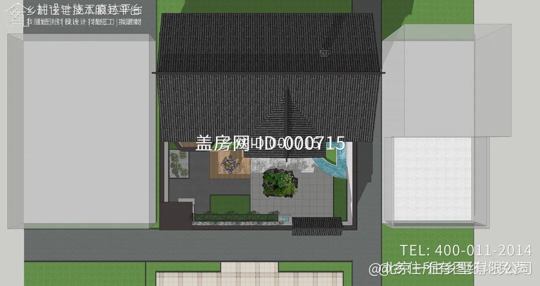 【设计师案例】土建参考造价56万，面宽15.8m×进深10.1m山东枣庄二层新中式别墅-13
