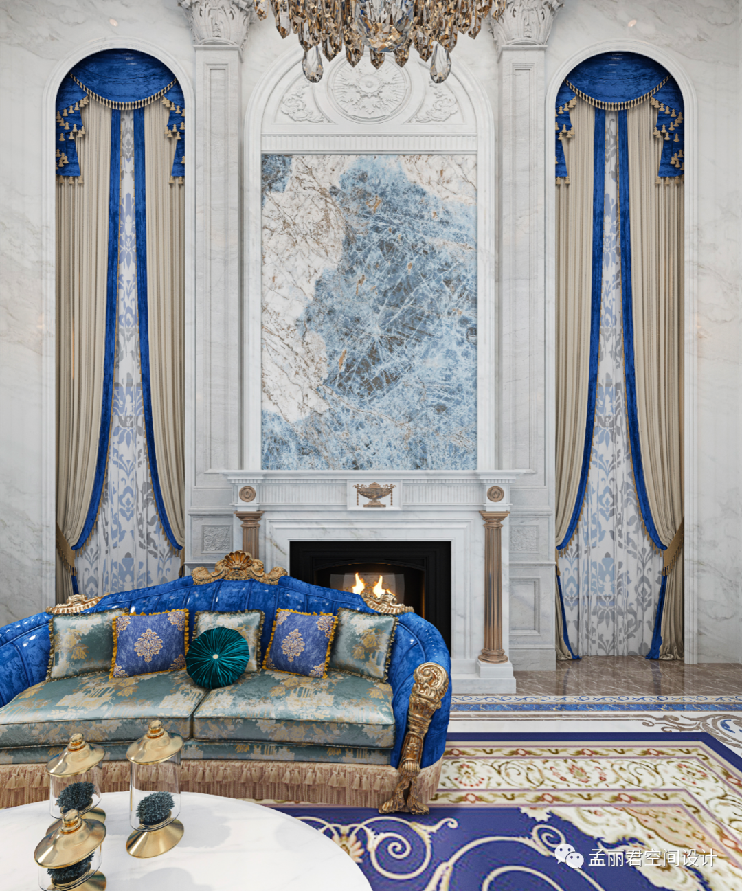 法式独幢豪宅 · 中润华侨城湖心岛二期别墅设计丨中国淄博丨孟丽君-0