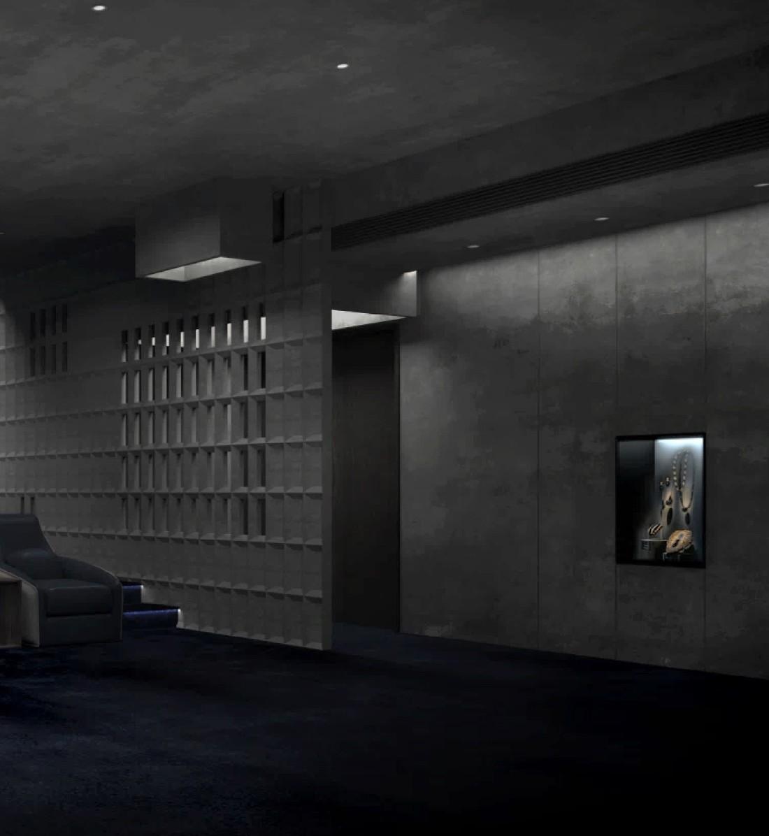 未来主义影院设计 | 多元化空间与材质的完美融合-13