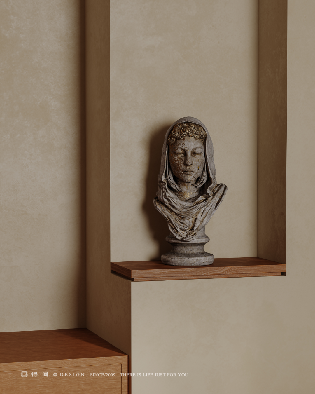 得间设计丨107㎡中古风二人世界，于平凡生活中拿捏住电影里的高级感-116