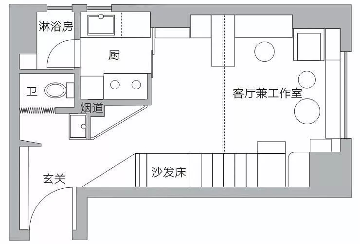 30m²小户型极致空间住宅  JErry-110