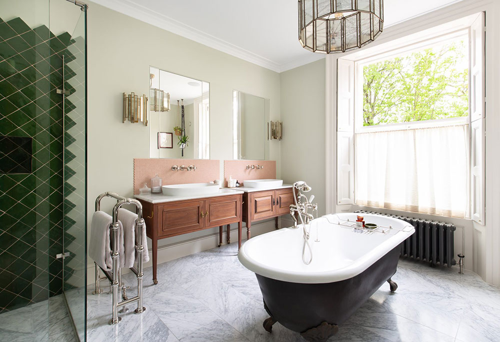 伦敦优雅乔治亚风格住宅的色彩对比设计-10