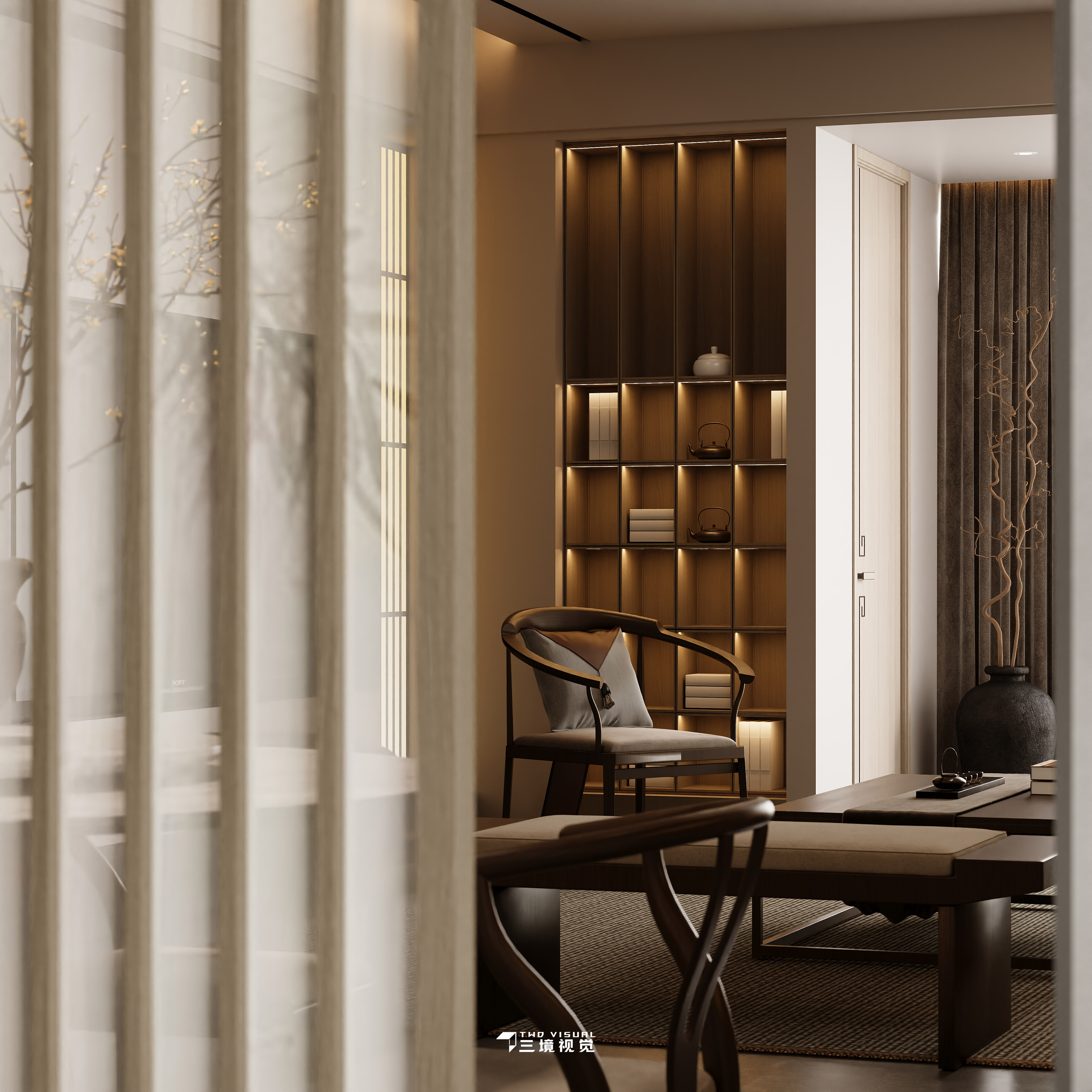 住宅-宋式美学小户型设计-8