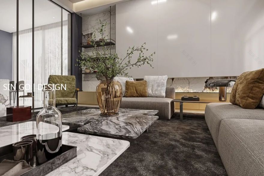 上海•圣安德鲁斯庄园 500㎡现代简约别墅设计-36